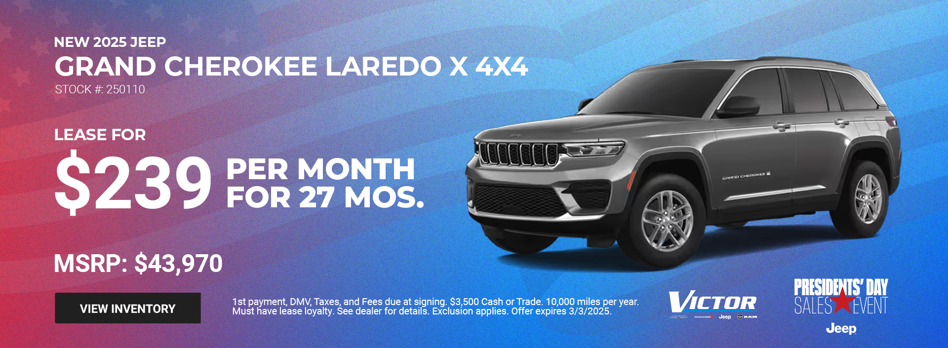 2025 Grand Cherokee Laredo X 4x4